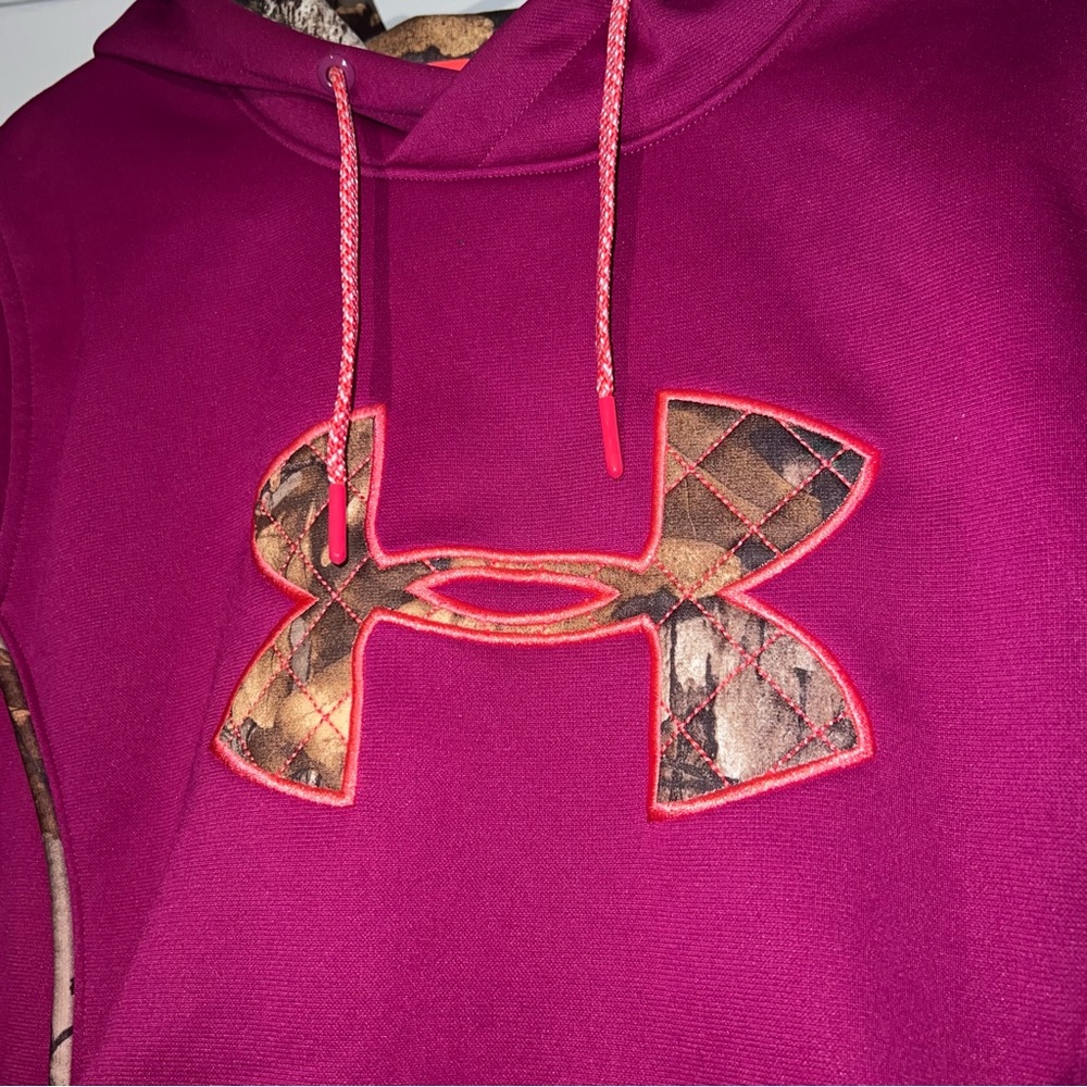 Under Armour Sweatshirt Hoodie Pink Camouflage